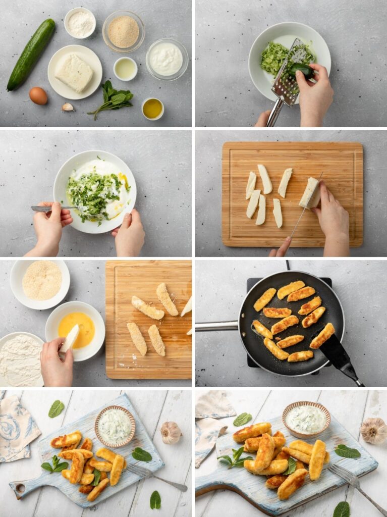 Zuzanna Helak Fotograf Kulinarny Warszawa, Frytki z halloumi krok po kroku